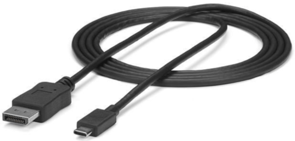 Dell Cus Kit USB-C til DP-kabel 0,6 m, Display Port-han, USB-C-han