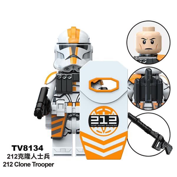 Star Wars Doll Assembly Doll Mini Doll 10PCS-501 Clone Trooper, Obi-Wan