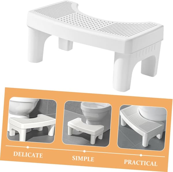 Non-slip Toilet Stool for Adults Portable Bathroom Stool Function Suitable