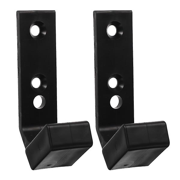 2pcs Wall Mounted Barbell Rack Barbell Storage Rack Weight Bar Holder Fitness Equipment RackBlack10X