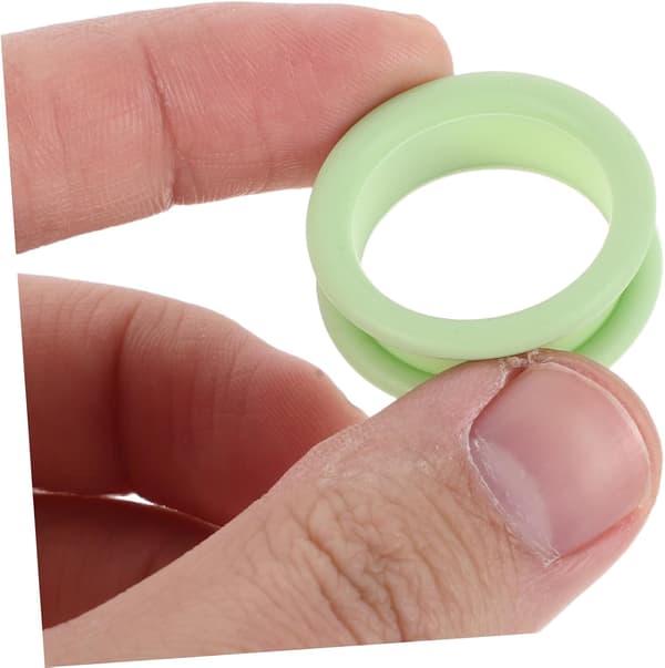 24 stk. silikonefingerringe til sakse og klippere, behageligt ergonomisk design, der reducerer håndtræthed