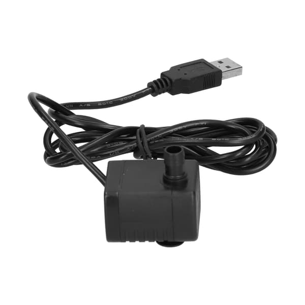 Brushless USB-driven Mini Water Pump, Submersible with Suction Cup, DC12V 200L/H 150cm Lift 0.1 0.1