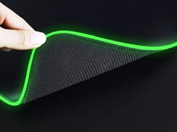 Gamingmusematte med RGB LED-lys - 80x30cm - Bølgemønster 1 1