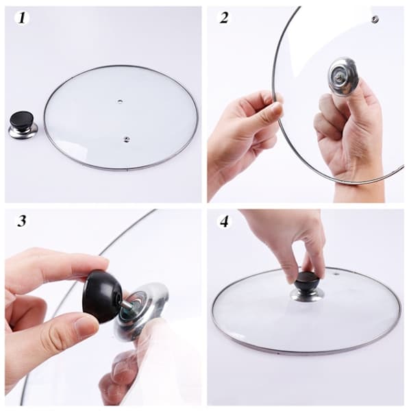 5 pcs Glass Jar Lids - Replacement Knob Handles Kitchen Accessories