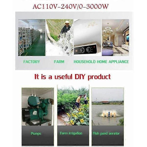 Wireless Remote Control Switch, AC 110V/220V/230V/240V RF Remote Control Switch for Pump Security Systems, Curtain Barriers, etc. with a radius of [DB]