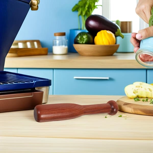 Sauerkraut Press Manual Fermentation Tool Solid Wood Fermentation Pounder Resistant to Water Absorption