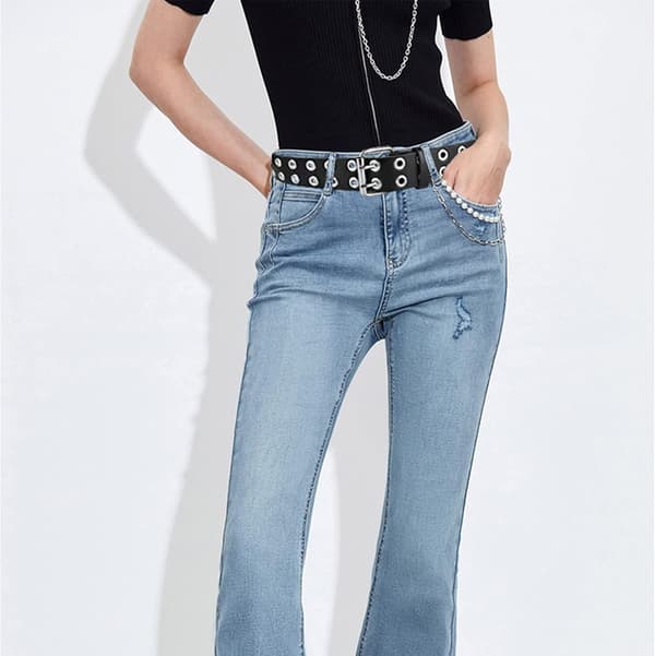 Grommet læderbælter til kvinder, kaffe bælte kvinder mænd med dobbelte huller sort