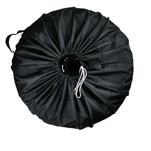 1 stk Oxford Klud Vandtæt Bil Reservehjul Dæk Cover, Sort Støvsikkert Dæk Beskyttelses Cover (65*37cm)