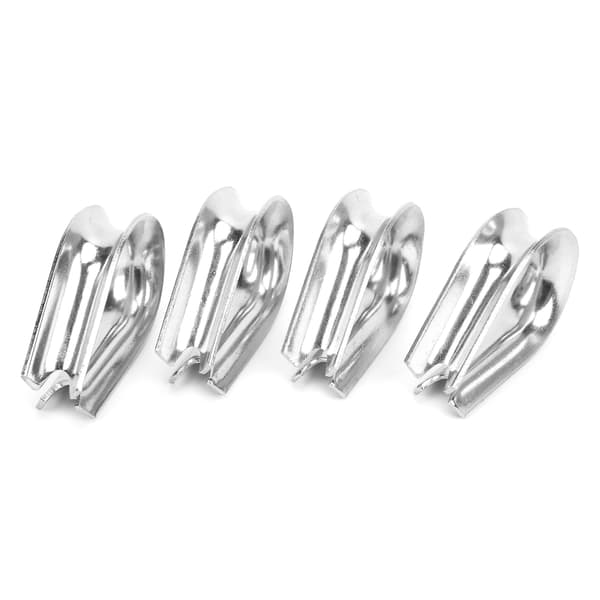 4 st 12 mm M12 Rostfritt Stål Vajerkaus för 1/2 tum Diameter Kabel