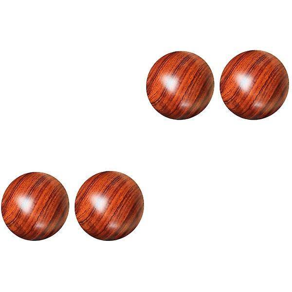 6 st massagebollar i trä Fitness Handträningsbollar (5,5 cm, slumpmässigt korn) 4 st 5,5 x 5,5 cm 4 pcs 5.5X5.5CM