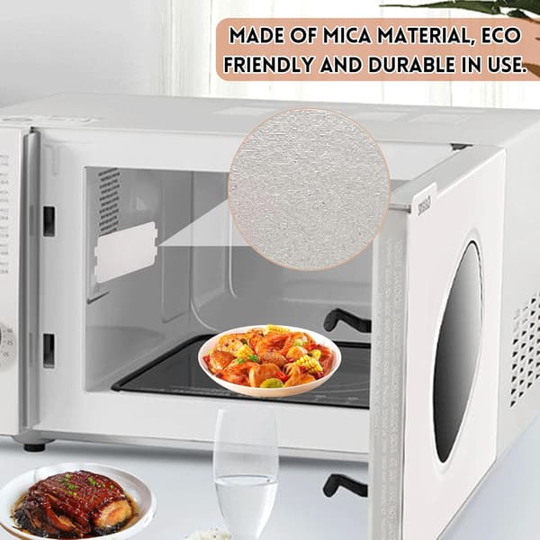 5 Pieces High Temperature Resistant Microwave Oven Cover Replacement Oven Plate for Microwave Insulation Flame Retardant Waveguide Plate Mica