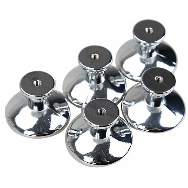 5X Ceramic Wardrobe Drawer Cabinet Pull Handle Knob (Silver)