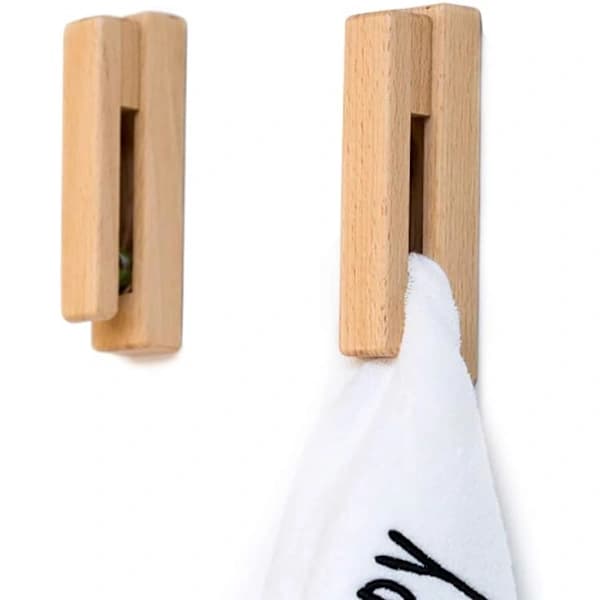 Wooden Hanger for Towels, Wall Mounted