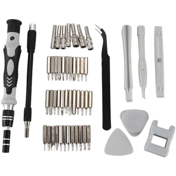 Sort 52 i 1 skruetrækkersæt med multifunktionelt magnetisk reparationsværktøjssæt til bærbare computere, Smart PC-ure