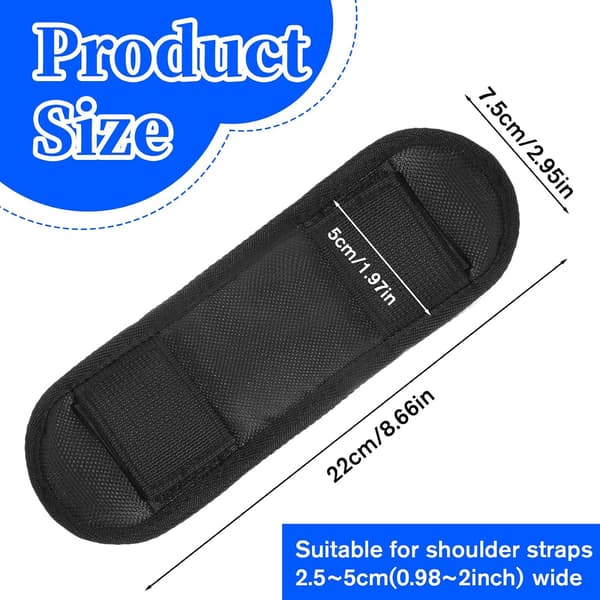 Shoulder Pad for Bag Strap, Extra Thick Soft Shoulder Strap Pad Removable Backpack Strap Pads for Backpack, Duffel Bag, Guitar Strap Pad