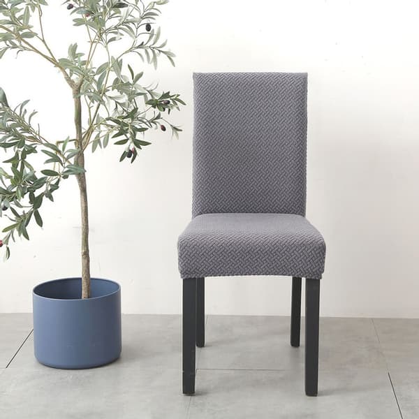 4 stk. Moderne Elastiske Stretch Stolebetræk Strikket Jacquard