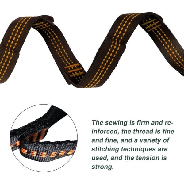 Hammock Straps 2 Pcs, Tree Swing Straps Hammock Attachment with 2 Carabiners for Camping Hammock Swing or Hanging Seat Max Load 300 kg