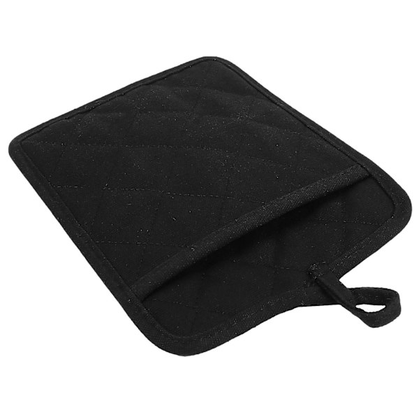 Keittiön tasku-uuninhansikkaat Lämpökestävät uuninhansikkaat Keittiön kuuma alusta Uuninhansikkaat Musta 21X18X0.5CM Black 21X18X0.5CM