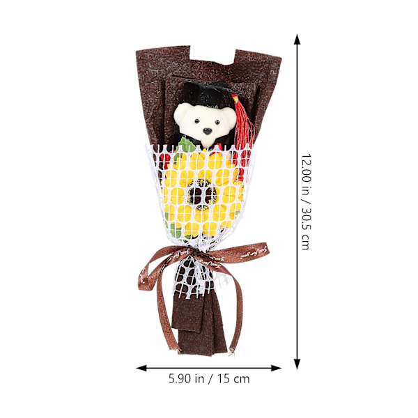 Mamma-gåvor Examen Solrosbukett Klass Bukett Examen Ornament Grad Bukett Co Coffee 30.5X15X4CM