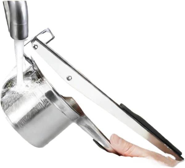Durable Stainless Steel Potato Masher, Replaceable Potato Mashing Plate, Kitchen Equipment for Fruit Puree and Juice.