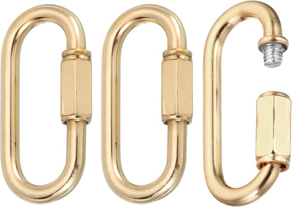 Kædeforbindere 4 mm tyk lys guld 3-pak White/Blue 1-1/5"x65'