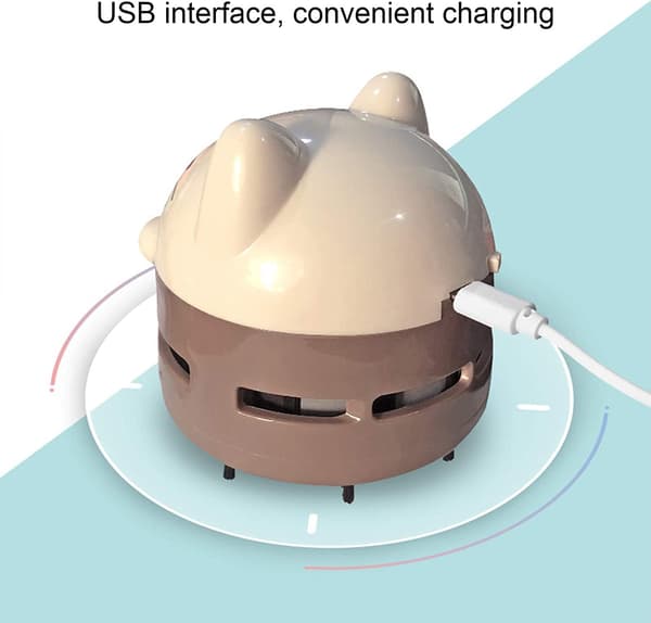 Sød skrivebordsstøvsuger, USB genopladelig mini-skrivebordsstøvsuger-FF-
