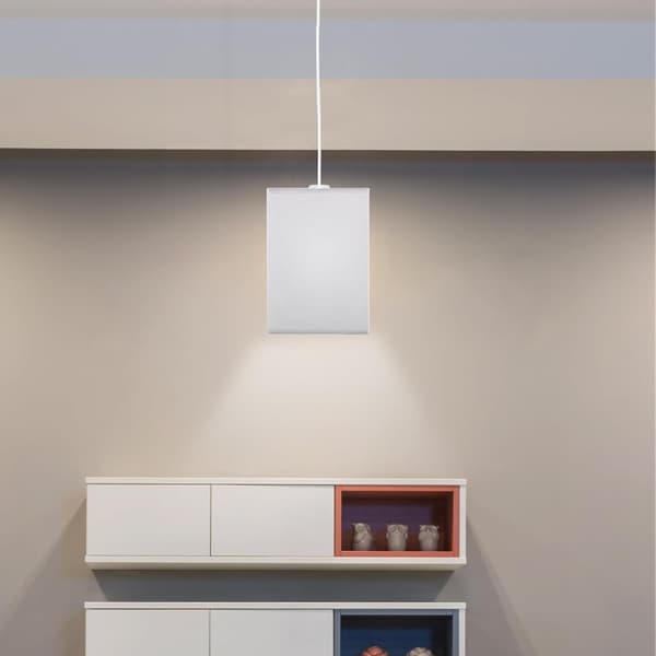 White Square Lampshade, Rectangular Lampshade for Ceiling Lamp, Replacement Cover for Table, Home Decor