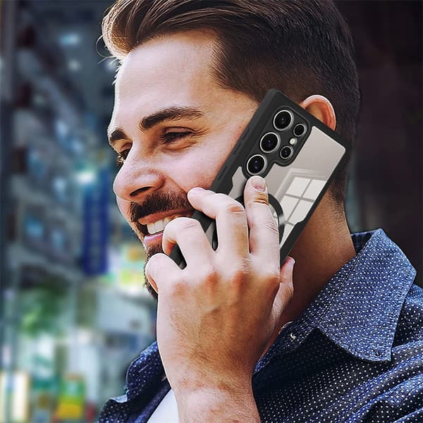 Musta suojakotelo Samsung Galaxy S24 Ultralle