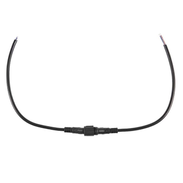 Male-Female Plug 2-Pin LED Waterproof Connector Cable Black
