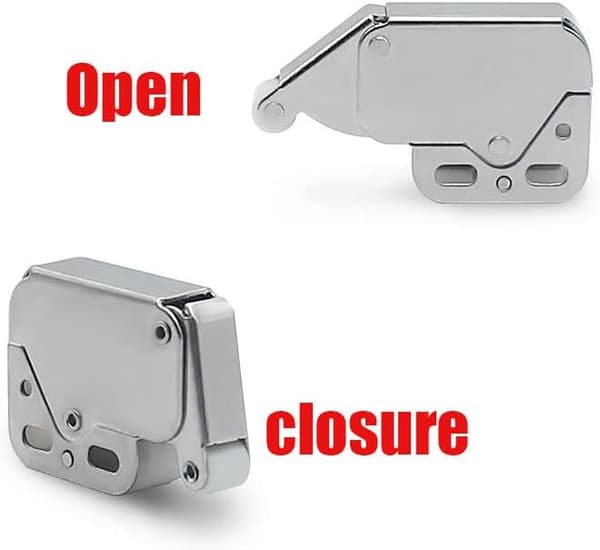 Spring Mini Latch, 6 Pcs Mini Latch Automatic Spring Latch, Spring Latch, Spring Latch Mini Latch Cabinet Mini Latch for Kitchen Cabinet Door