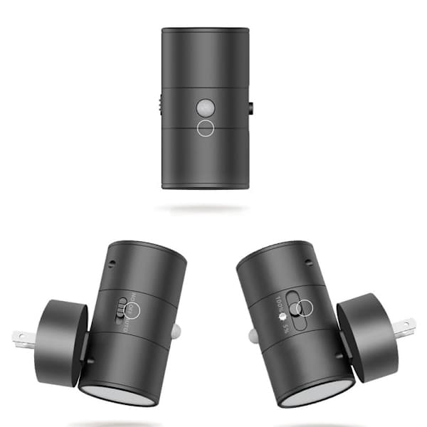 1/2 pcs Modern LED Night Lights - Wall Socket Mounting - Warm White Light - 0-100 Lumens Dimmable - Motion Sensor - For Bedroom and Hallway White 1PC white 1PCS white 1PCS