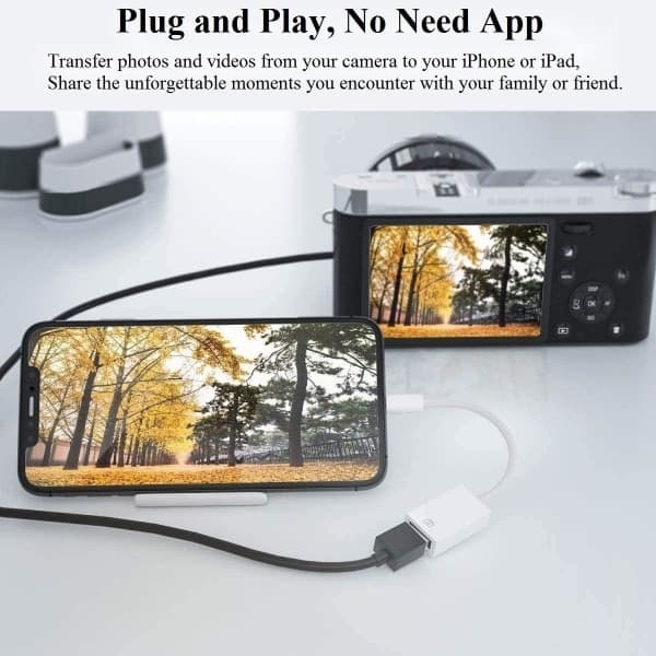 Lightning til USB-kameraadapter til iPhone