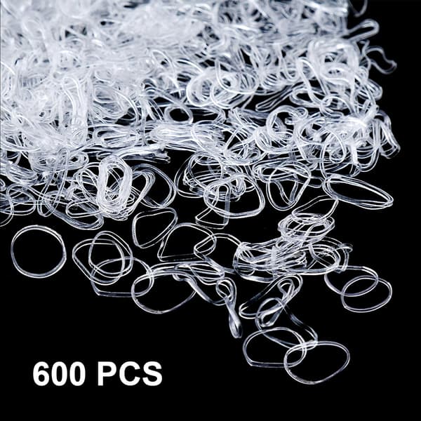 600 st hårband, gummiband, hästsvans hårband Acce