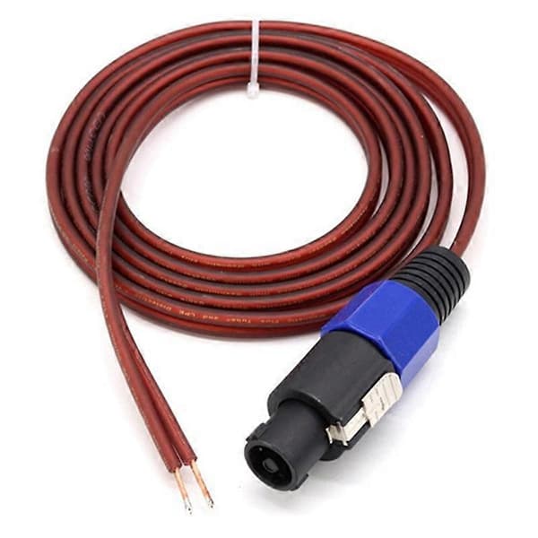 2 pcs Speakon Speaker Cable, Bare Wire, Open End, Audio Cable