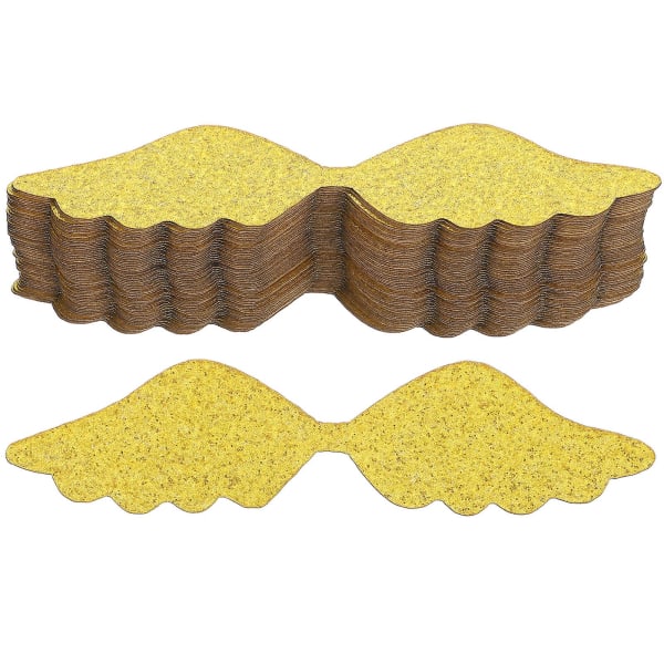 50 stk Papir Sjokolade Dekorasjon Gullvinger Sjokoladekake Vinger Ving Dessert Topper Gull 10X2.5X0 Golden 10X2.5X0.1CM