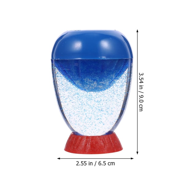 Imitation av vulkanutbrott Sand Timer Flytande timglas Dekorativ sandklockaBlå9X6,5X6,5cm Blue 9X6.5X6.5cm