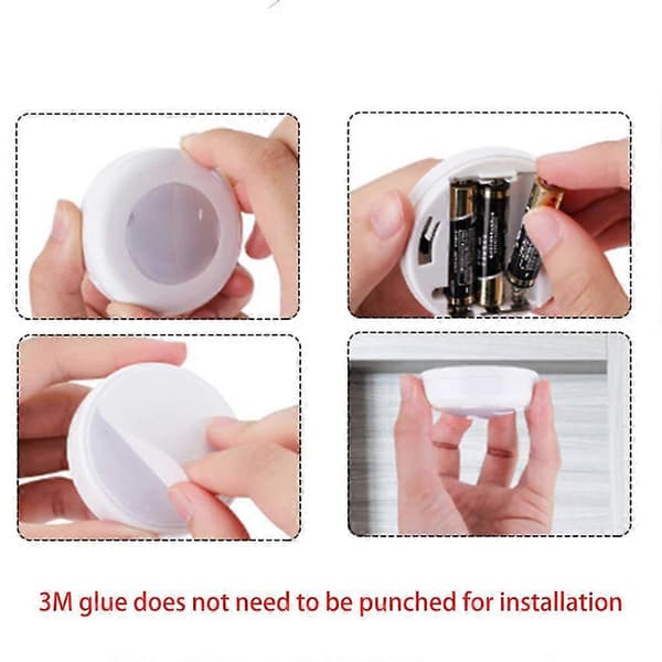 Remote Control Led Puck Lights Dimmable Rgbw Kitchen Hall Wardrobe