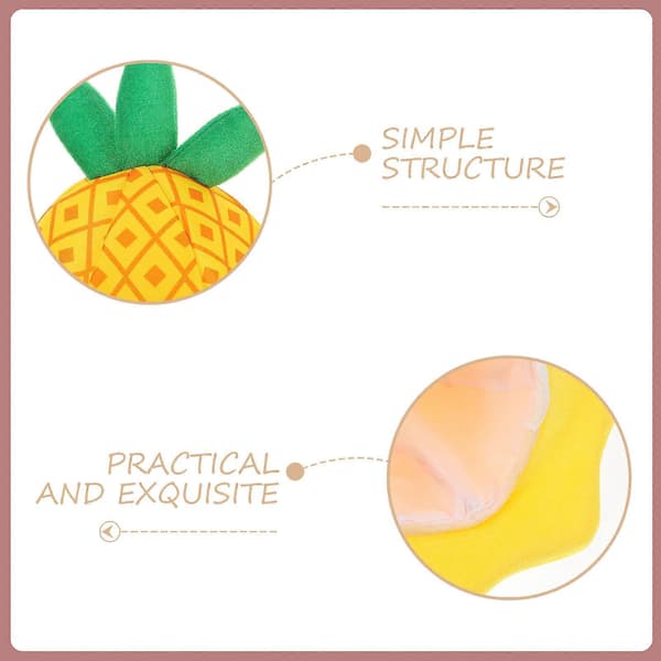 Frukt Ananas Hatt Kostym för Dekor Söt Frukt Huvudbonad Gul Design