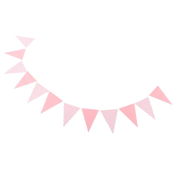 Vimpel Bryllupsrom Barnerom Bursdagsfest Kle Opp Tilbehør Vinket Dra Flagg Vimpel Vimpel Rosa_tfrf