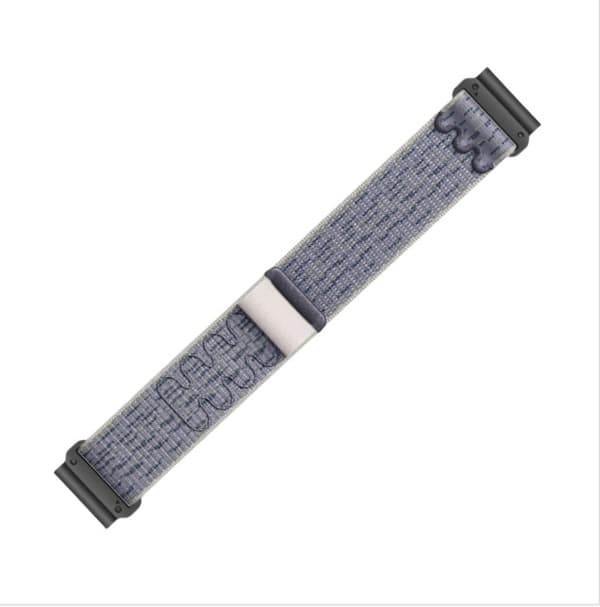 20 mm Quick Release Nylon urrem til Garmin Fenix 8/567Xpro Grå 22 mm Grå 22 mm 22 mm Grey