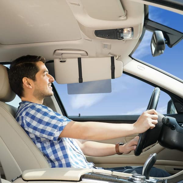 Car Visor Sunshade Extender TFY Car Visor Extender Sun Visor with a Transparent Part Downwards