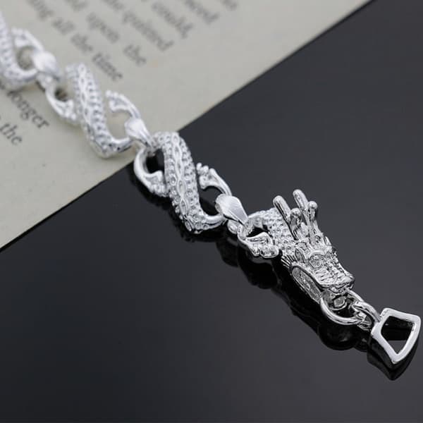Unique and Exquisite Classic Big Dragon 925 Sterling Silver