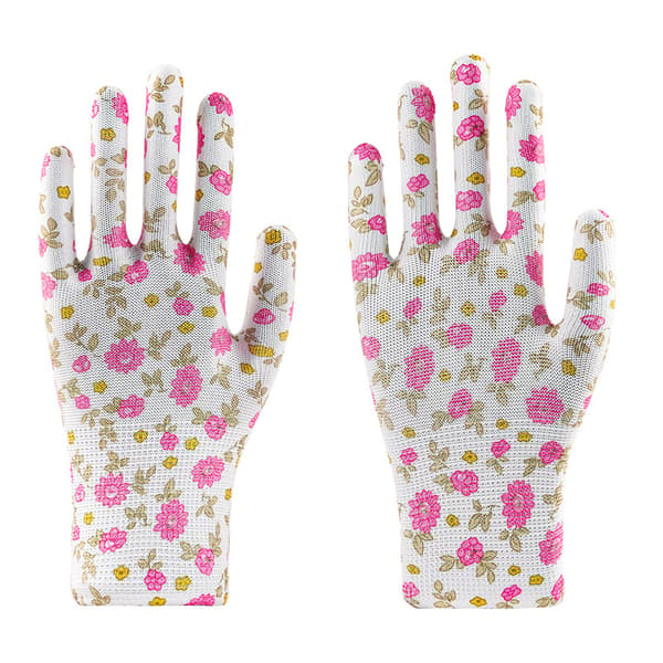 12 par havehandsker, åndbare arbejdshandsker med blomstermønster til kvinder, havehandsker til kvinder