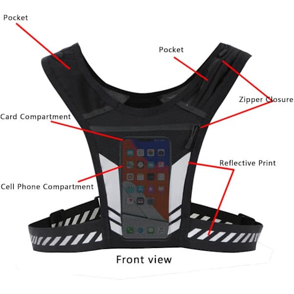 Phone Chest Harness | Adjustable Sport Chest Harness Pocket | Fits