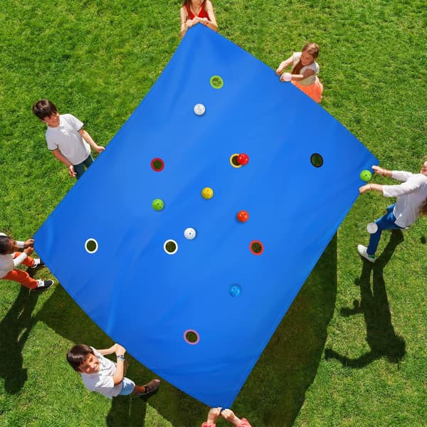 Teambuilding Game - Cooperation Sheet with Holes for Group Activities - Collaborative Exercise Mat for Office, School, Outdoor