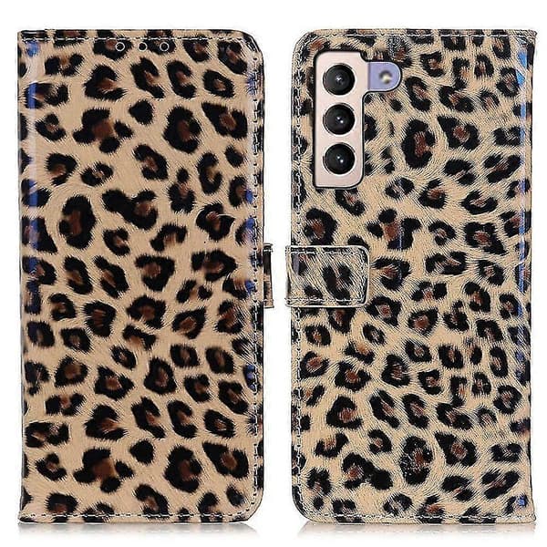 Fodral för Samsung Galaxy S23+ Leopardmönstrat Plånboksfodral PU-läder Lås Stötsäkert Skydd