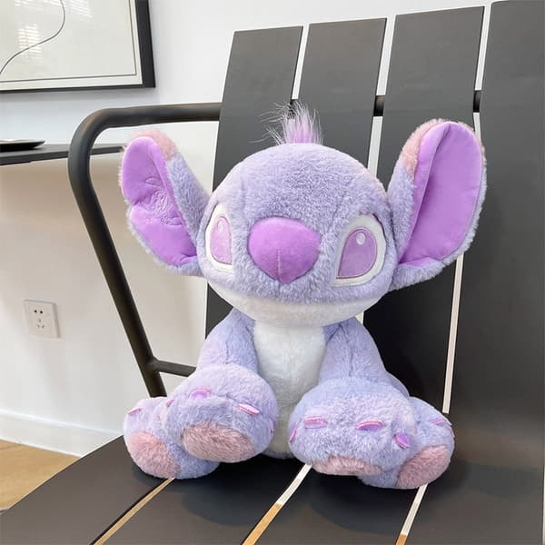 Blødt lilla Stitch plyslegetøj, festgave, dimissionsgave, fødselsdagsgave (35 cm)