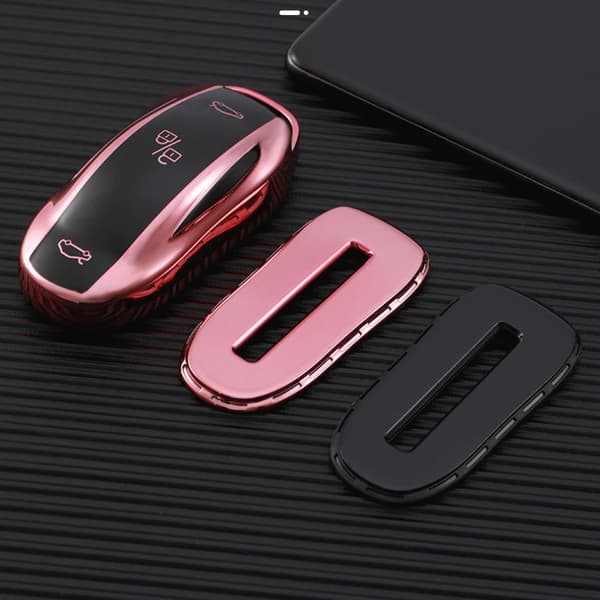 TPU-etui til Tesla Model 3 Model X Model S Model Y Taske Beskyttelse Nøgler blu[GKS] blå til model 3 blue for model 3