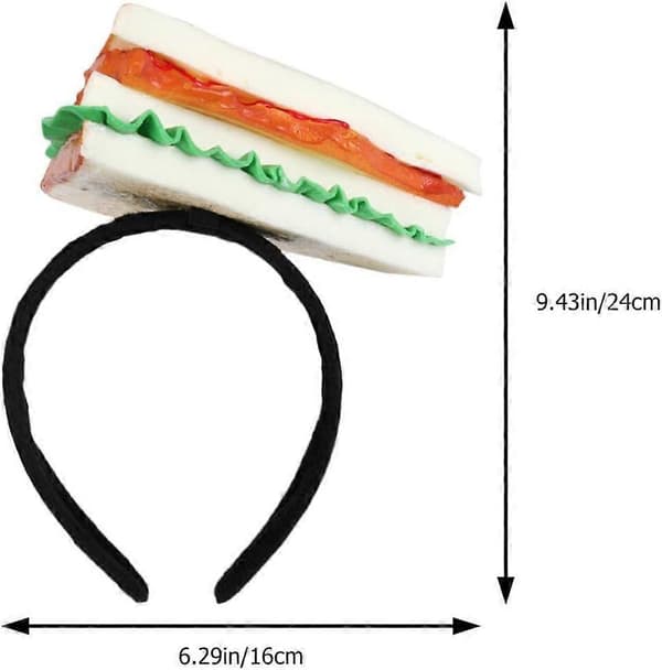 Smørbrød Hårbånd, Nye Smørbrødformede Hårbånd Mini Matt Hodeplagg Morsomt