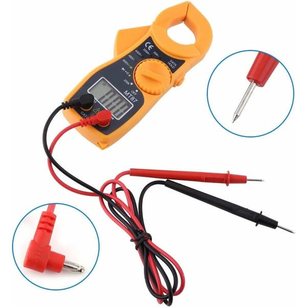 Digitalt multimeter AC DC tangmeter Voltmeter Amperemeter Tangmeter Ohmmeter Spændingstester LCD-måler Lomme digital multitester T-Audace